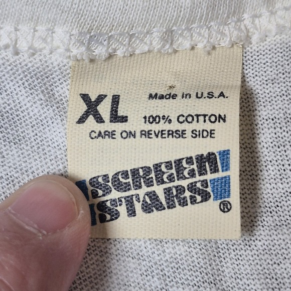 VTG Screen Stars Hawaii Tee Single‎ Stitch Made in USA Floral T-Shirt Women's XL - Picture 5 of 8